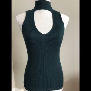 Express emerald green sleeveless knit